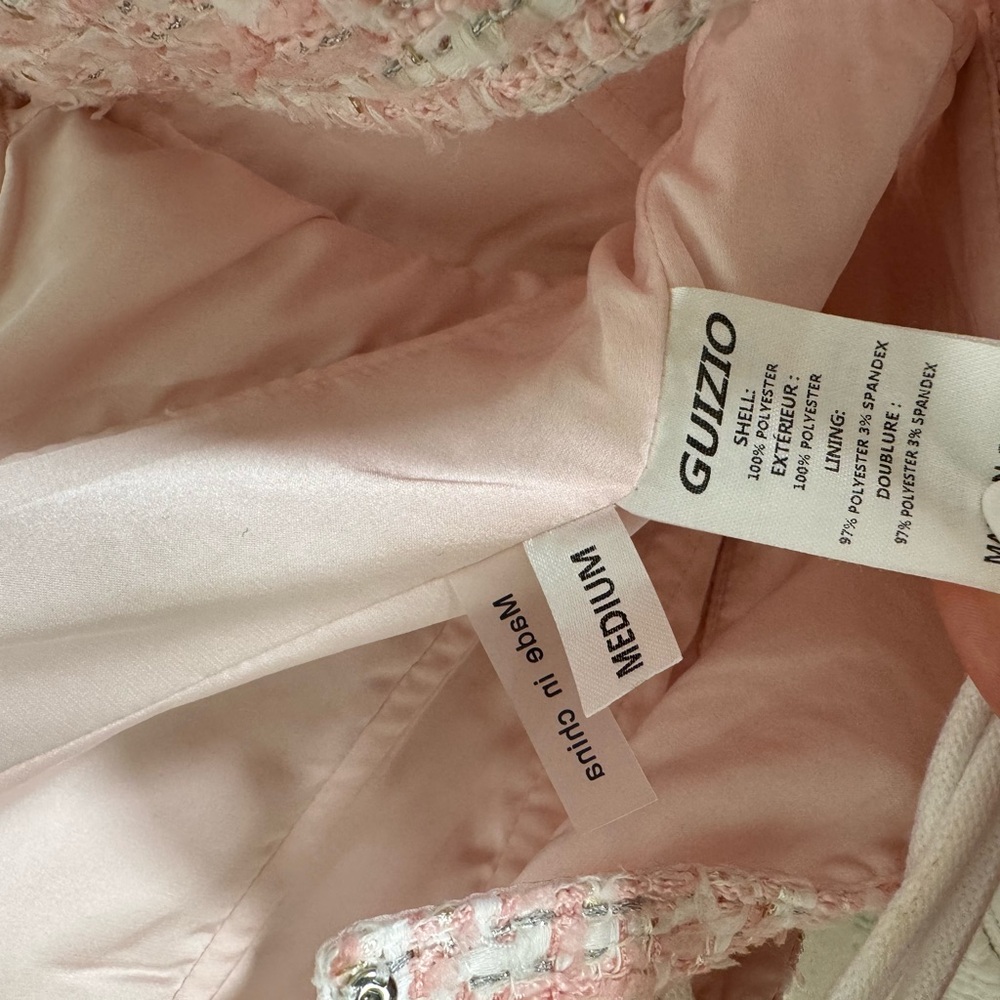 Guizio Pink and White Tweed corset - Picture 5 of 5